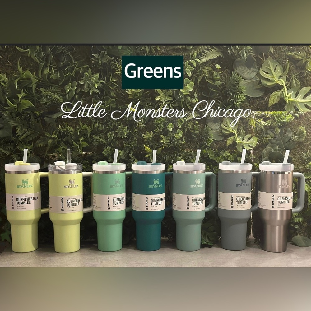 Authentic 40oz STANLEY GREENS, Quencher, greens all tags, daily ship